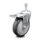 Service Caster 5 Inch Thermoplastic Rubber Swivel 10mm Stem Caster with Total Lock Brake SCC-TSTTL20S514-TPRB-M1015 - alternate 1